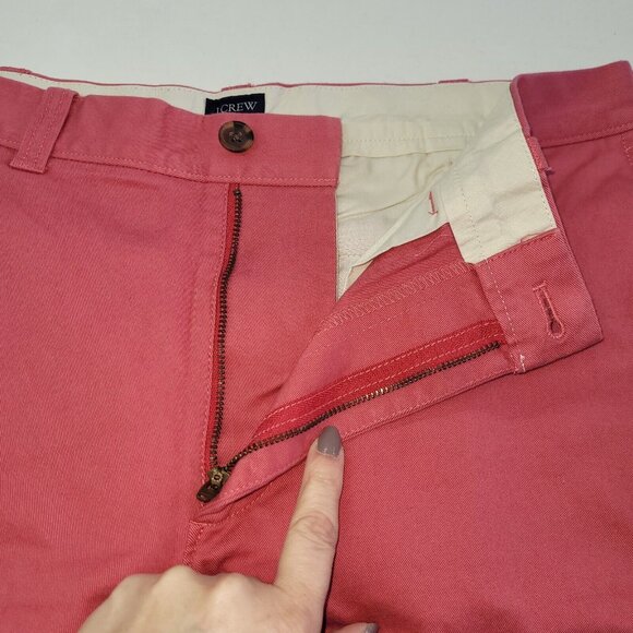 J Crew Shorts Mens 33 Red 9" Flat Front Golf Preppy Beach‎ Classic Style H5020 - Picture 4 of 12